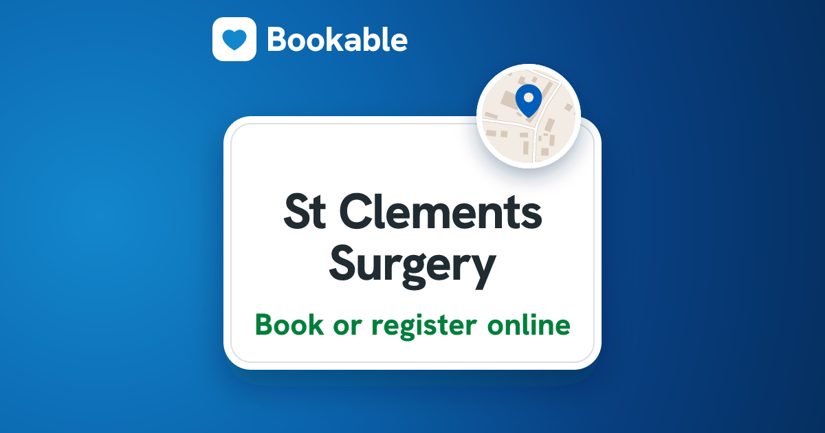 St Clements Surgery – book a GP appointment or register